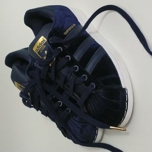 Navy Blue Adidas Superstar